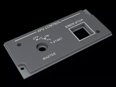 EMBRAER E1 OVERHEAD - APU CONTROL PANEL 3D print model