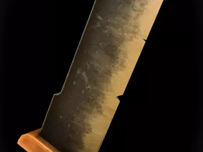 Gameready Stylized Fantasy Sword Free low-poly 3D model