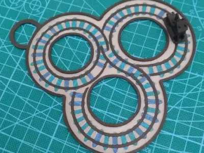 Magic Moving Card Train the Fidget Infinite Rail 3D print model