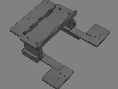 Batt tray and mounts for 4320DC and 4320 Single Cab TRX4 324mm Free 3D print model