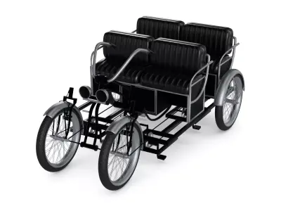 Double Bench Quadracycle 3D model order
