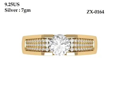Wedding Ring  3D print model 333
