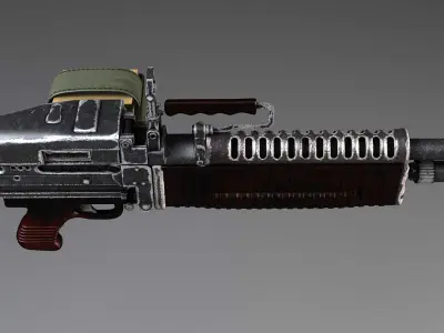 M60 machine gun 3D model 2