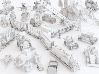 Wooden toy vol 02 3D model