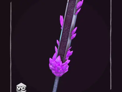 Monolithic Sword - Game Ready - Low-poly 3D model
