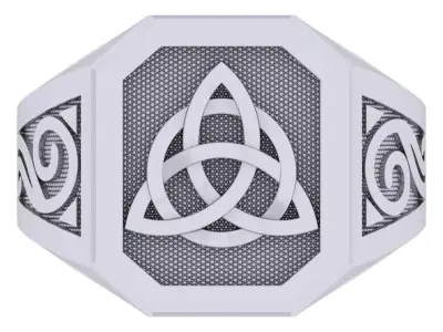 Interlock Ring 3D print model