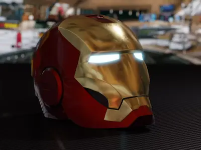 Iron Man helmet 3D model order