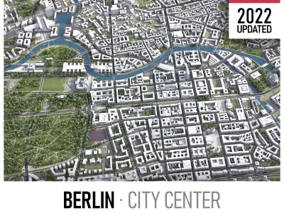 Berlin Low-poly 3D model