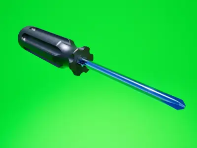 multi-function screwdriver Low-poly 3D model