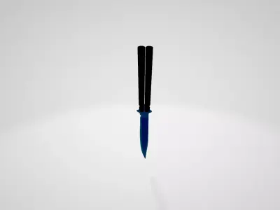 Butterfly Knive Model Free low-poly 3D model