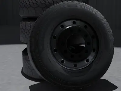 tire model Free low-poly 3D model