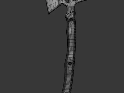 Military axe Free 3D model