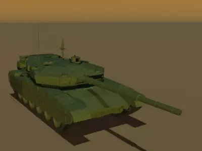 lowpoly model of the T-90 RORYV tank 3D model