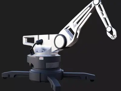 Industrial Robotic Arm 3D model purchase