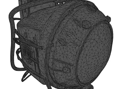 Industrial Steampunk Weathered Spotlight 3D model