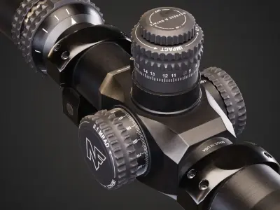 Night Force Scope 5-25x56 BEAST ATACR  Low-poly 3D model