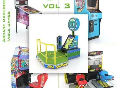  Arcade game machines and table games 5in1 vol 3 