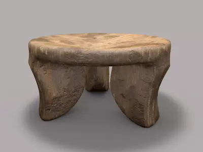 three legged stool 3D model