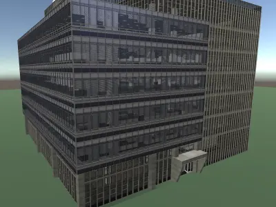 Modular Office Building 2 Low-poly 3D model