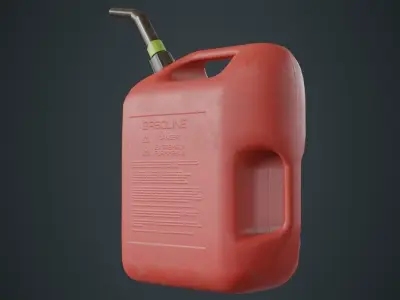 Fuel Can 6B Low-poly 3D model