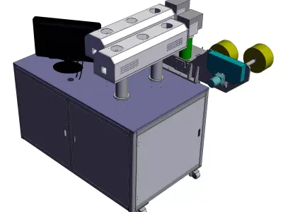 Fabric laser engraving equipment 3D model