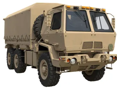 MTV M1083 Oshkosh  Low-poly 3D model
