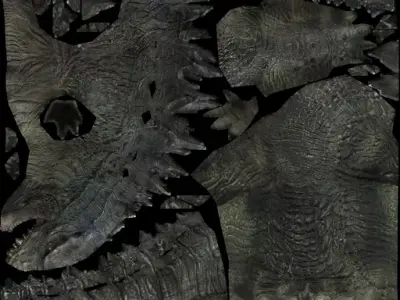 Godzilla 2014 Smash 3 Free low-poly 3D model
