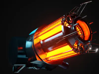 Gravity gun Free 3D model
