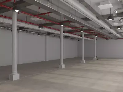 Loft Office interior 19 3D model