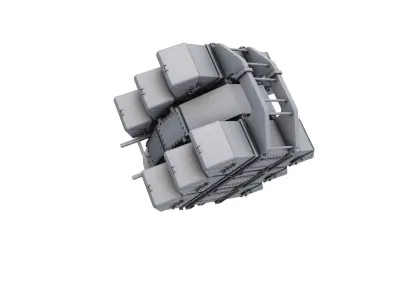 GWS-25 Sea Wolf Naval Gun 3D model