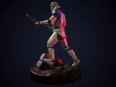 Imperial Clone Trooper Star Wars 3D model