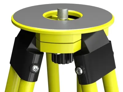 Total Station Tripod 3D model