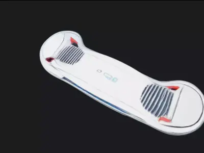 Hoverboard 3D Model 3D model purchase