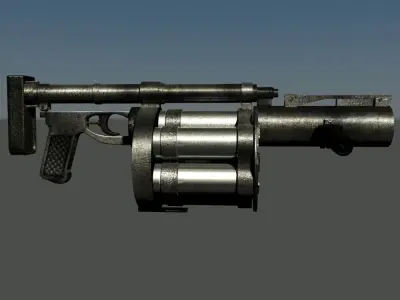 grenade launcher 3D model purchase