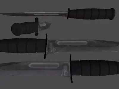 knife 5 Low-poly 3D model
