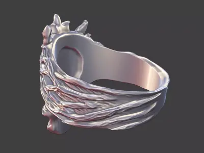 the greenman celtic god ring 3D print model purchase