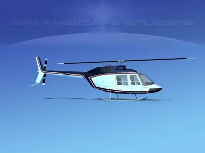 Bell 206 JetRanger V03 3D model