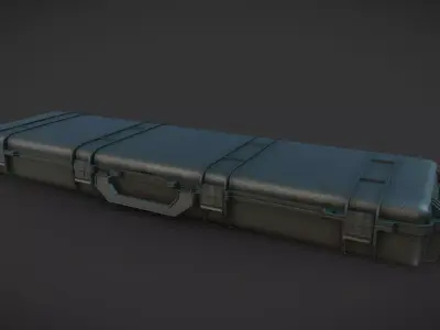 Gun Case Free low-poly 3D model