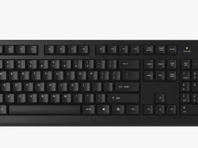Keyboard with Mouse 3D model