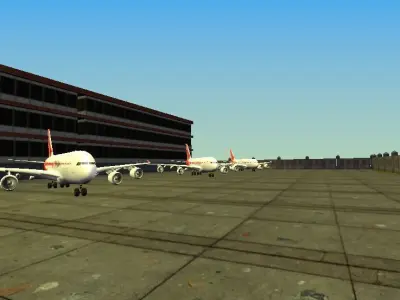 Airport Model Free low-poly 3D model