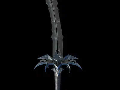Demon Dagger Low-poly 3D model