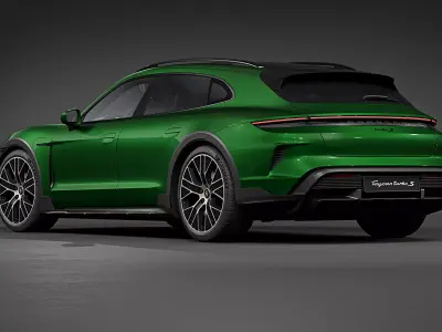2025 Porsche Taycan Turbo S Cross Turismo 3D model