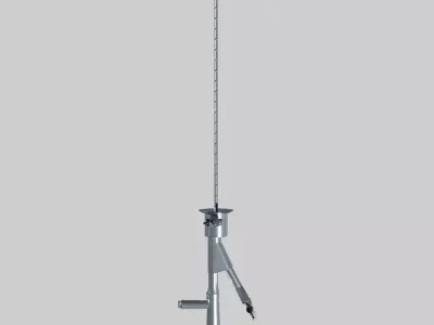 Rigid Cystoscope Low-poly 3D model