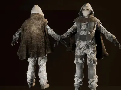 Enemy Soldiers Pack Low-poly 3D model