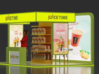 Exhibition Booth 3D model 14