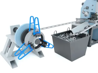 Machine tool mechanical press stamping line K2118B 3D model