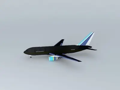 F.B.I. Boeing 767 200 Free 3D model