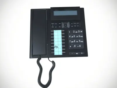 Telephone Low-poly 3D model purchase