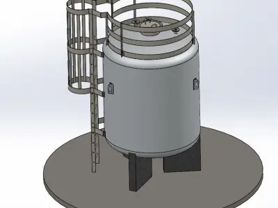 Capacity of 17 Tons Storage Tank 3D print model