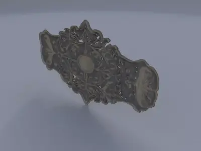 Ornamental Belt Buckle 3D model